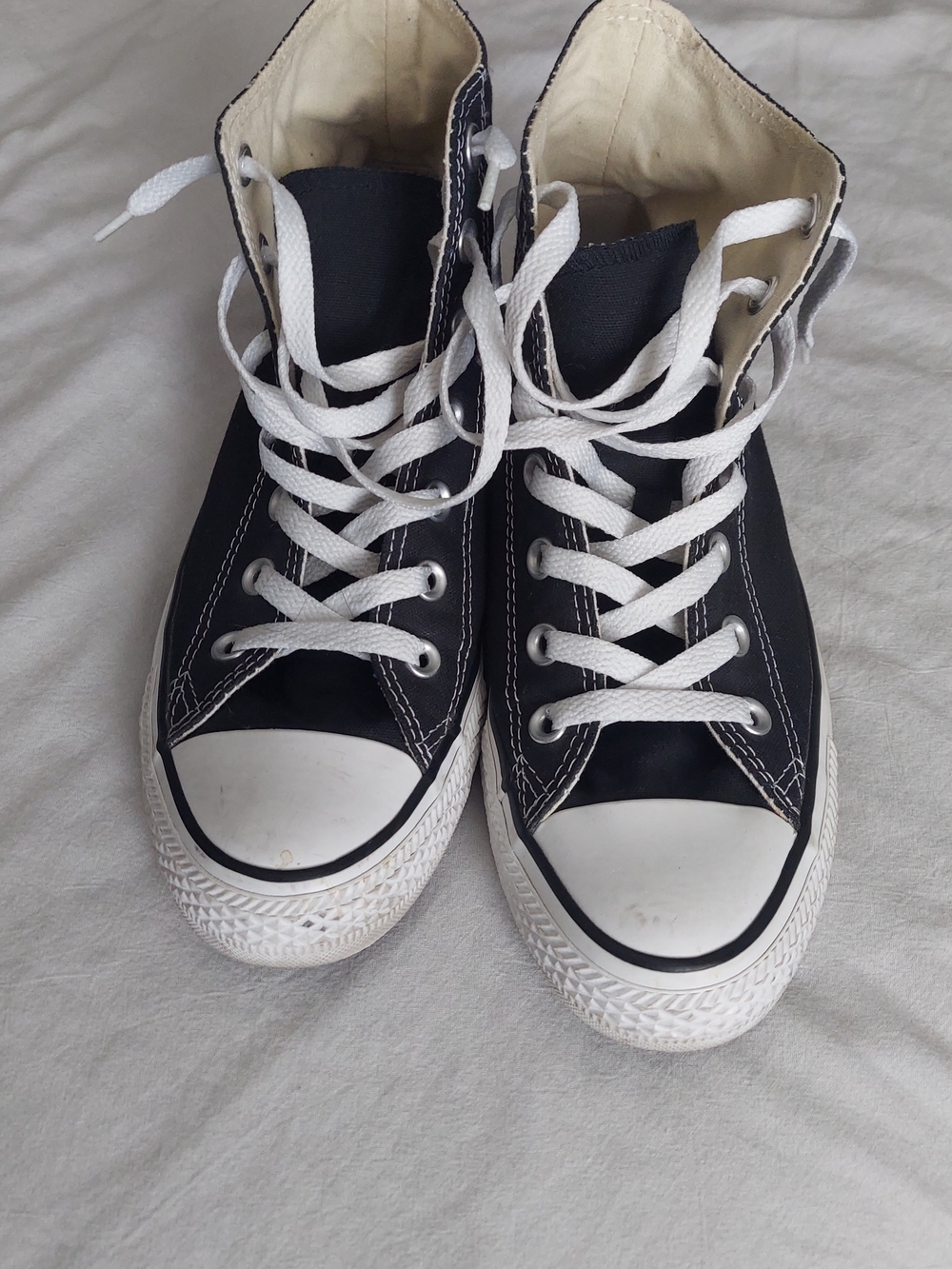 Converse Black and White High-Top Sneakers